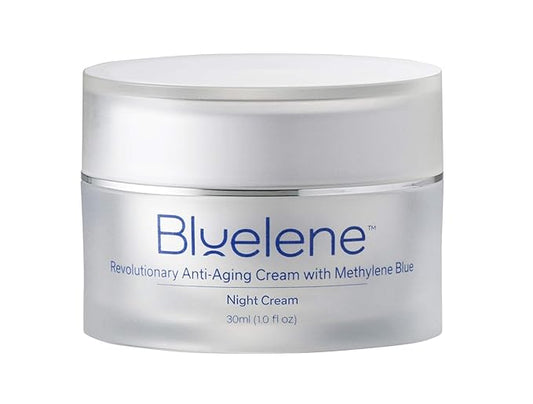 Night Cream, Revolutionary Anti Wrinkle Face Cream with Methylene Blue (30 ml). Suitable for Sensitive Skin