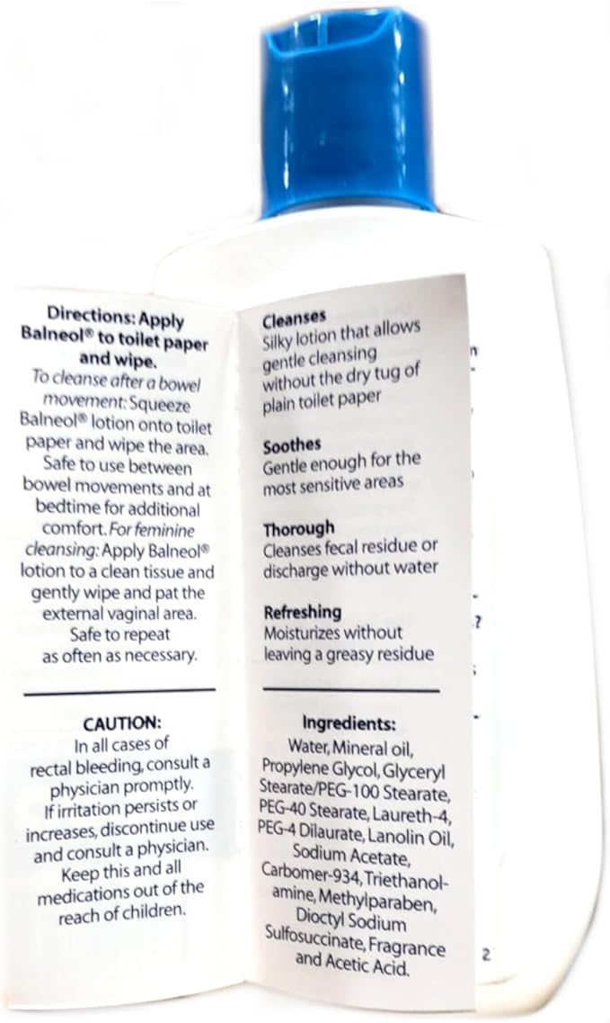 Balneol Hygienic Cleansing Lotion, 3oz Bottle (pack of 2)