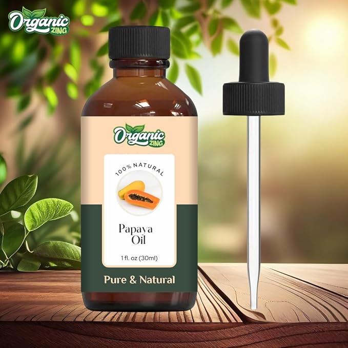 Papaya (Carica Papaya) Oil | Pure & Natural Carrier Oil for Massage, Skincare & Hair Care- 30ml/1.01fl oz