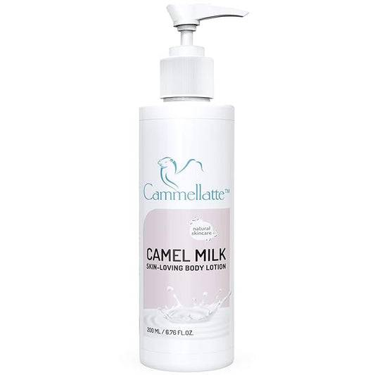 Camel Milk Body Lotion. Daily Moisturizer, Natural Skincare, Containing Superfood Camel Milk with Vitamins, AHAs, and Fatty Acids 6.76 Ounces