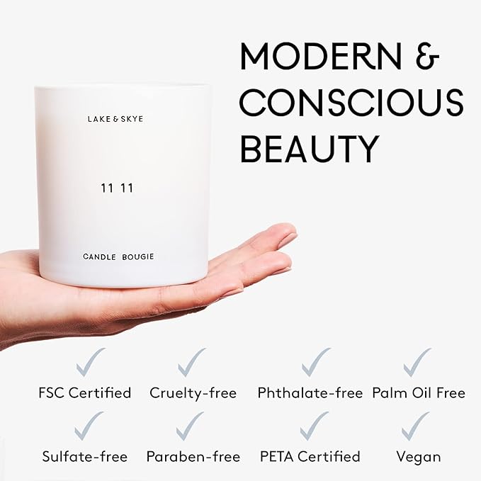 Lake & Skye 11 11 Body Oil, 3.4 fl oz (100 ml), Hydrating with Vitamin E & Sweet Almond Oil - Sheer & Uplifting Scent