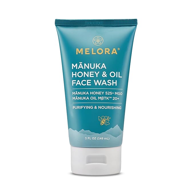 Manuka Honey Face Wash (5 Oz), Daily Skin Care Facial Cleanser & Makeup Remover with Manuka Honey & Oil for Dry or Sensitive Skin - Anti-Aging Face Wash for Women & Men