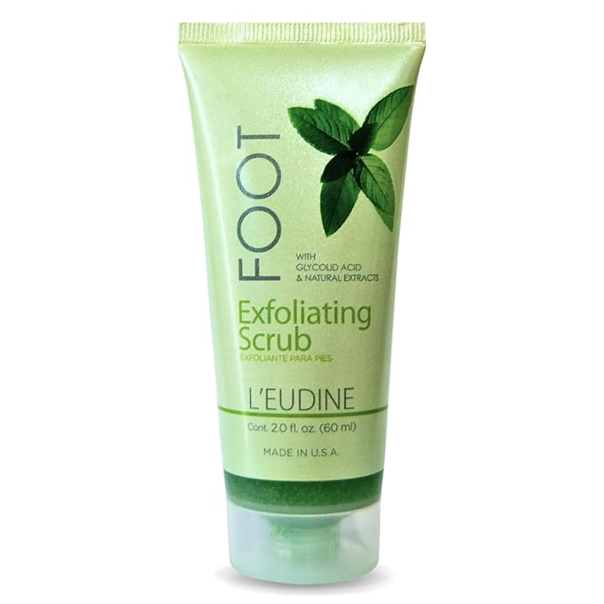 L'EUDINE Pedicure Scrub Exfoliator 2 Fl Oz - Exfoliating Foot Scrub for Callus Removal - Feet Scrubber Dead Skin Remover - Pedi Feet Scrub - Foot Scrubber Dead Skin Exfoliator