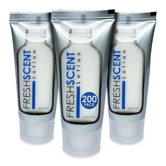 Freshscent Lotion 1oz (200 Pack) Hotel Travel Size, Bulk Amenities and Toiletries for Hospitality