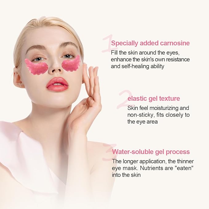 12 Pcs Under Eye Patches for Puffy Eyes, Cranberry Cristal Eye Mask, Hydrate Moisturize Around Eye Skin Cooling Mask, Reduce Crow's Feet, Fines & Wrinkles, Sooth & Firming Skin (Cranberry)