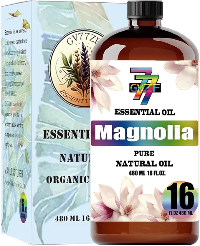 Magnolia Essential Oil(16oz / 480ml) - Magnolia Oils Used in diffusers, humidifiers, Home Baths, Cleaning Products, Yoga, DIY Soaps and DIY Scented Candles