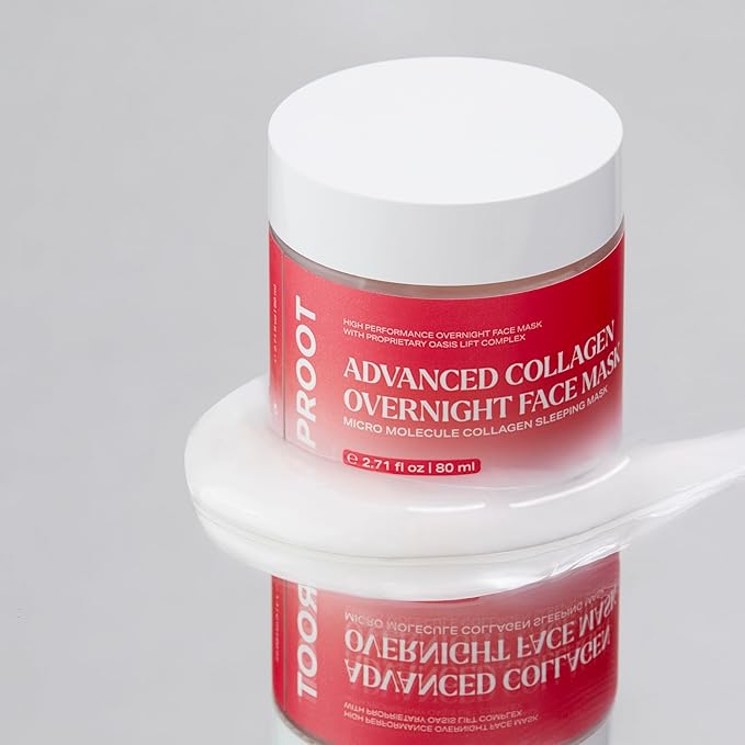 PROOT Collagen Night Cream | Collagen Face Cream | Collagen Jelly Cream | Overnight Collagen Night Cream | Overnight Collagen Face Mask | High Performance Korean Skincare | 2.7 oz