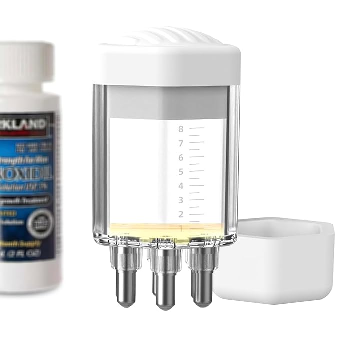 Scalp Applicator Brush Tool Dedicated to Minoxidil, Hair Serum Applicator, Oil Scalp Massage Applicator Comb with Smooth Glide and Even Dispensing(Not lnclude Any Liquids)