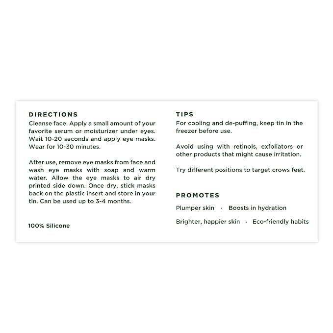 Tree of Life Reusable (90 Uses) - Dark Circles Under Eye Treatment Patches for Puffy Eyes - Silicone Patch to Reduce Puffiness - Mask for Reducing Wrinkles & Fine Lines - Dermatologist-Tested, 1 Pair