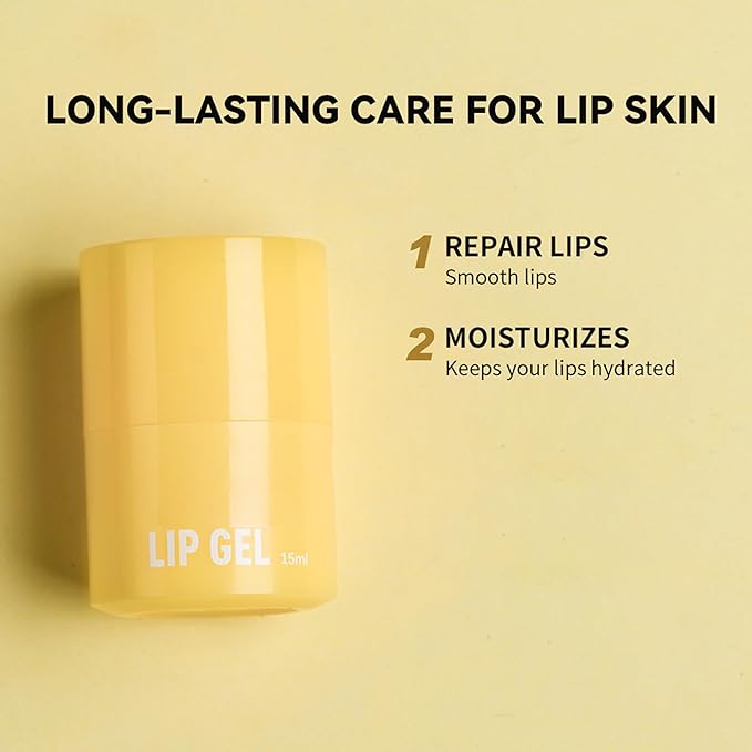 Lip Gel-Honey Moisturizing Lip Balm Lip Mask Soften & Plumping Lips, Long-Lasting Nourishing Moisturizing Lip Balm for Lip Care & Dry Lips, 0.52Oz