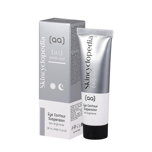 Eye Contour Azelaic Complex 10%, Skin Brightener, High Grade Suspension for Dark Circles, Puffy Eyes, Crow's Feet, Fine Lines & Wrinkles, Redness Relief, Fade and Repair Dark Spots
