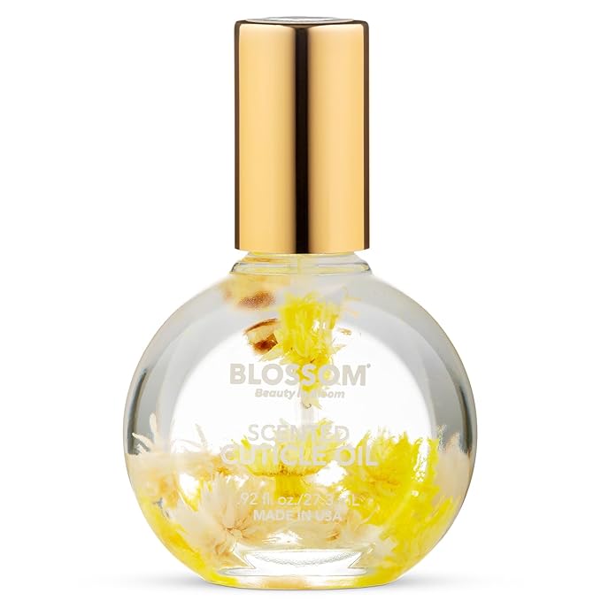 Blossom Cuticle Oil for Nails, Hydrating, Moisturizing, Scented Nail Oil Cuticle Care, Infused with Real Flowers, Made in USA, 0.92 fl. oz, Lily