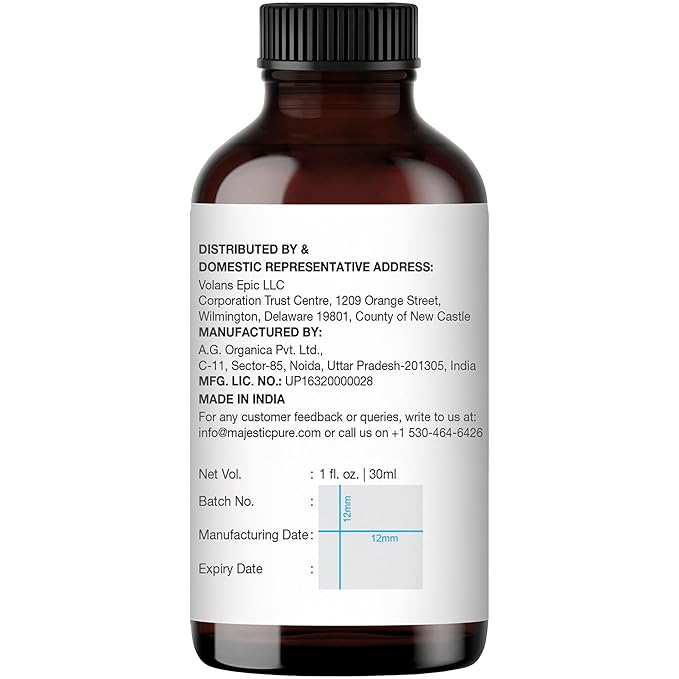 Majestic Pure Eucalyptus Essential Oil - 100% Pure Eucalyptus Oil for Aromatherapy, Massage & Topical Uses, Perfect for Diffuser & Essential Oil Diffuser - 1 Fl Oz