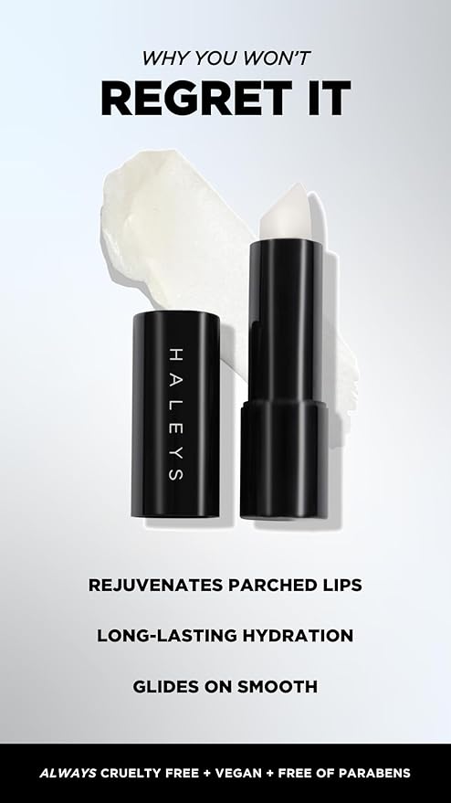 HALEYS Re-pair Nourishing Lip Balm, VEGAN KOREAN formula with Hyaluronic Acid, Shea Butter & Avocado for Dewy Soft Lips, 0 Residue, Lightweight, Shine, All-Day Comfort, Calms, Soothes, Hydrates Lips