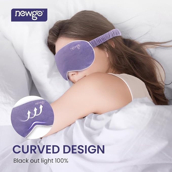 NEWGO Bundle of Cooling Eye Mask and Microwave Heated Eye Mask