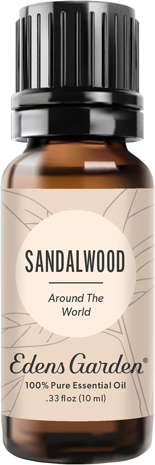 Edens Garden Sandalwood Around The World Essential Oil- 100% Pure Premium Grade, Undiluted, Natural, Therapeutic, Aromatherapy, The Best for Skin, Face, Hair 10 ml (.33 fl oz)