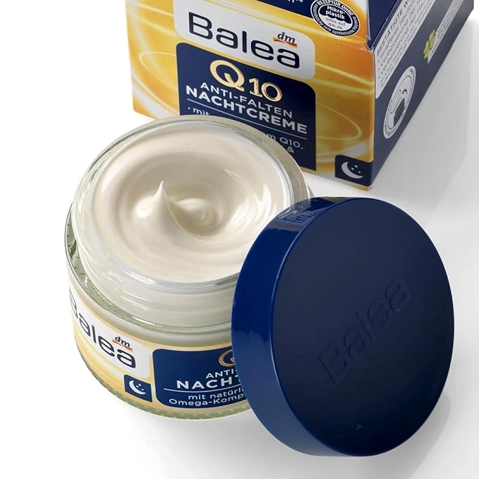 Balea Q10 Anti-wrinkle Day Cream+Night Cream VitaminE Cream Reduce wrinkles fine lines SkinCare regeneration cream Vegan