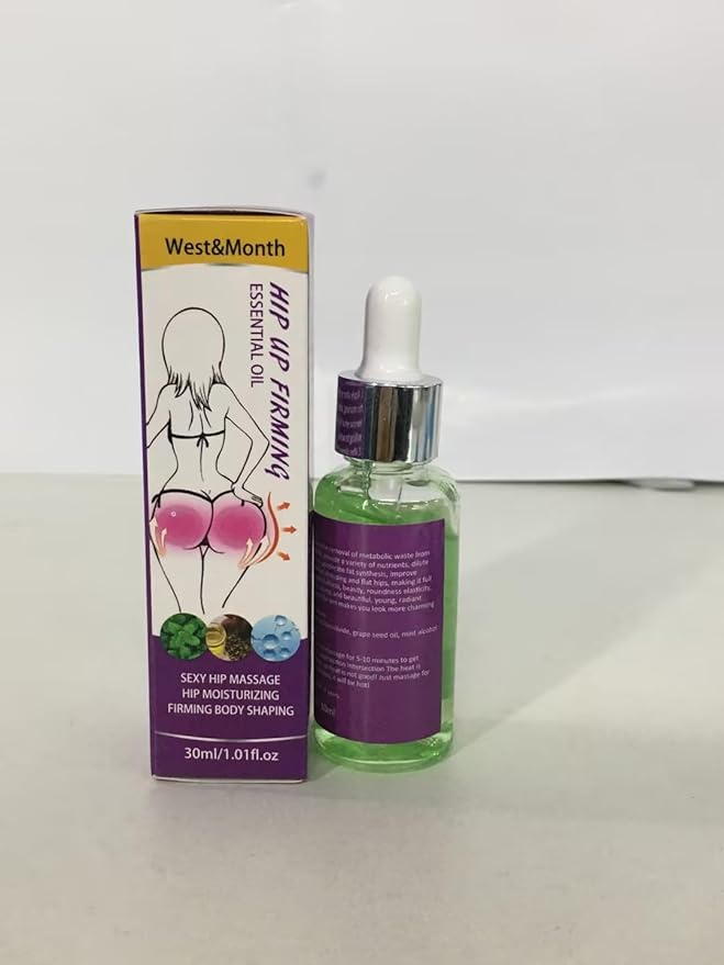 Safudan Hip Plump Up Oil,Firming Body Oil, Natural Herbal Hip Lift Buttock Massage Oil, Butt Firming Enhancement Essential Oil for Women, Firming & Lifting Fast (2 PCS)