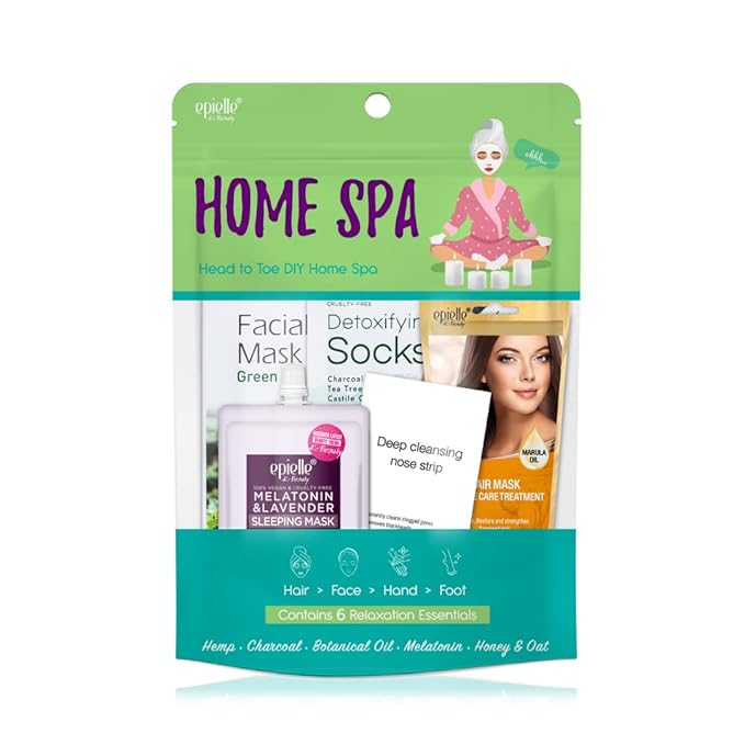 Epielle Skincare Beauty Kit, Korean Beauty, Korean Skincare, All in one Kit, Spa Day, Spa Gifts for Women (Pack of 1, Home Spa Kit)