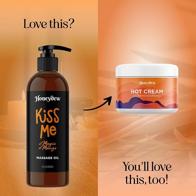 Mango Sensual Massage Oil for Couples - Alluring Tropical Full Body Massage Oil for Date Night and Nourishing Body Moisturizer with Sweet Almond - Vegan Non Staining Non Greasy Smooth Gliding Formula