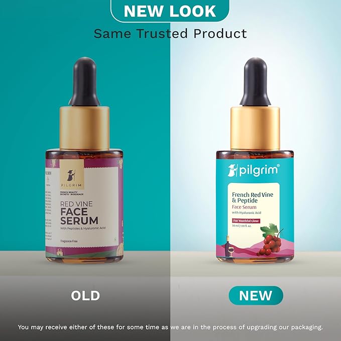 Red Vine Face Serum | Hydrates, Firms & Revitalizes Skin | Reduces Wrinkles & Fine Lines | with Peptides & Hyaluronic Acid | Anti-Aging, Fragrance-Free, Lightweight | 1.01 Fl Oz (30ml)