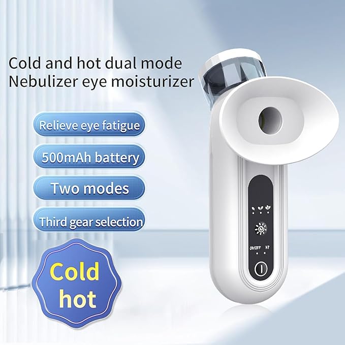 Eye Steam Sprayer - Moisturizing Eye Treatment, Heated Mist for Dry Eye Relief, Mini Soothing Steamer for Eye Care