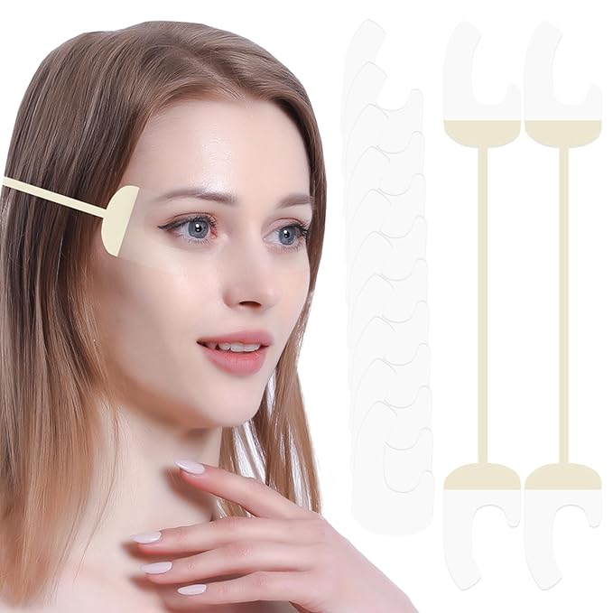 Eye Lift Tape, Ultra-thin Invisible Eye Tape for Crow's Feet, Instant Eye Lift Sticker, Wrinkle reducer (2pcs Elastic Bands +10pcs Replacement Tapes)