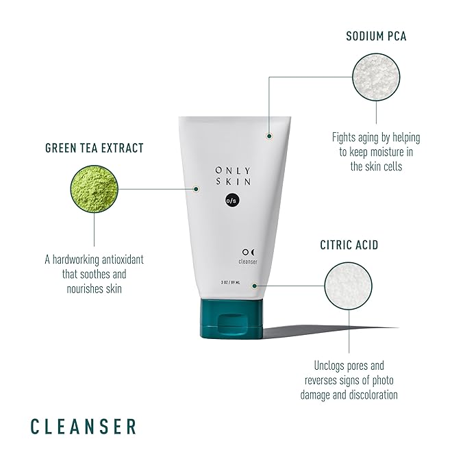 Foaming Daily Face Cleanser (3 Ounce) - Daily Face Wash, Cleanses Face without Drying Out Skin, Includes Green Tea Extract to Soothe Skin, Sodium PCA to Lock In Moisture