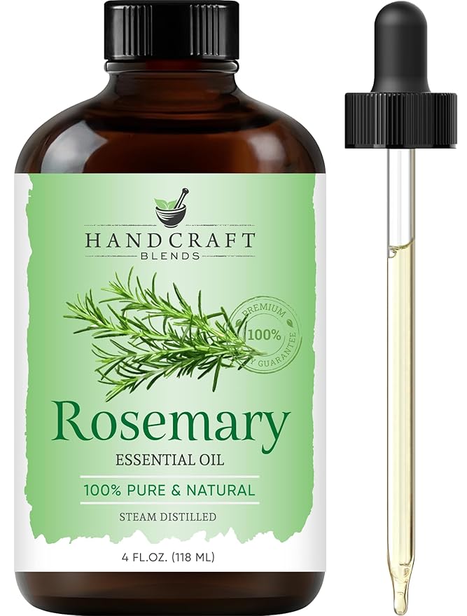 Handcraft Blends Rosemary Essential Oil - Huge 4 Fl Oz - 100% Pure and Natural - Premium Grade Essential Oil for Diffuser and Aromatherapy