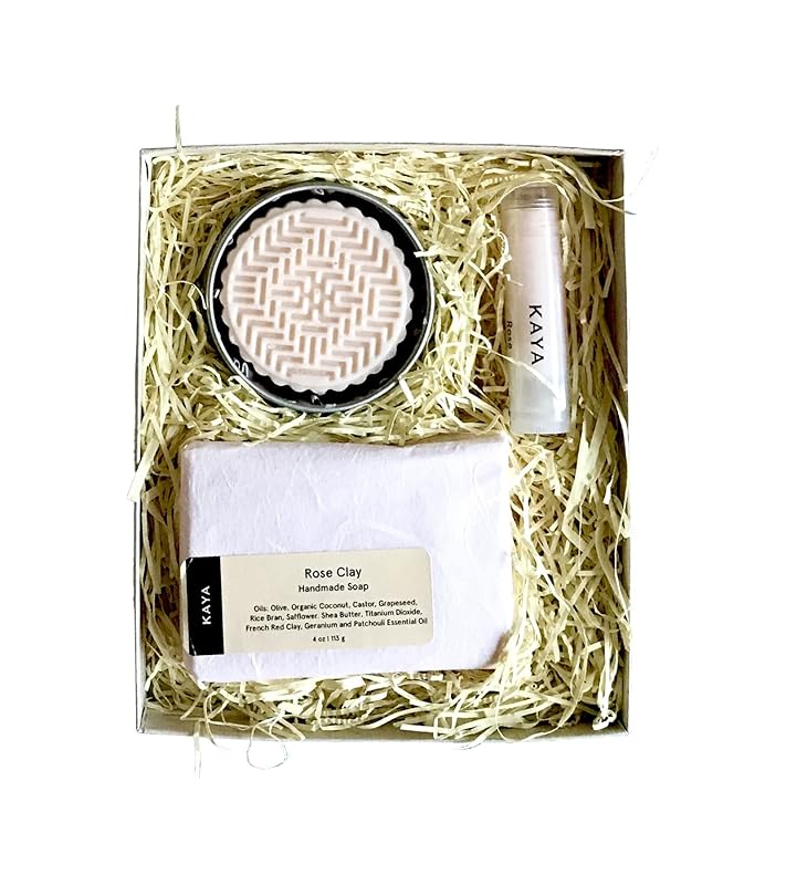 Kaya Rose Mini Gift Set, Handmade Bath & Body Gift | Spa Gift for her, Gift for MOM
