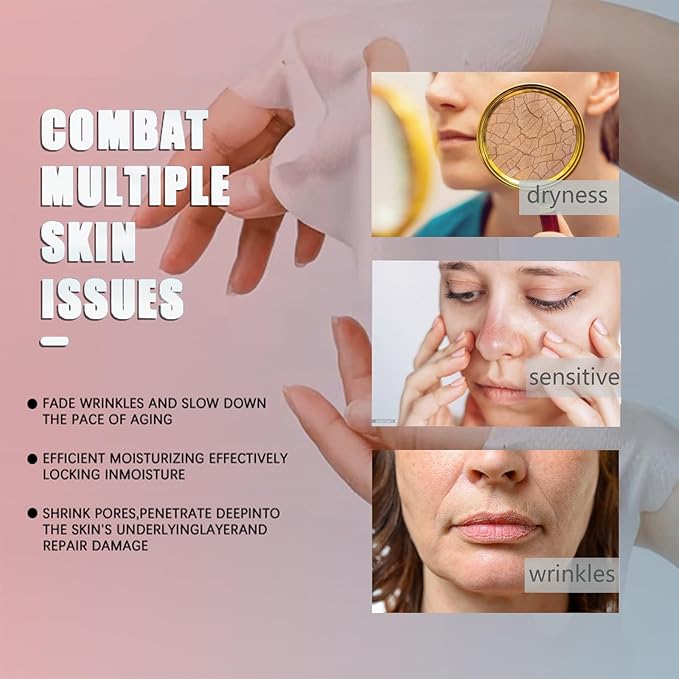 5 Pcs Collagen Sheet Mask, Glass Skin Deep Hydrating Face Masks, Overynight Face Mask for All Skin Types Face Tightening Firming and Moisturizing, Anti Wrinkle Collagen Real Deep Mask for Woman