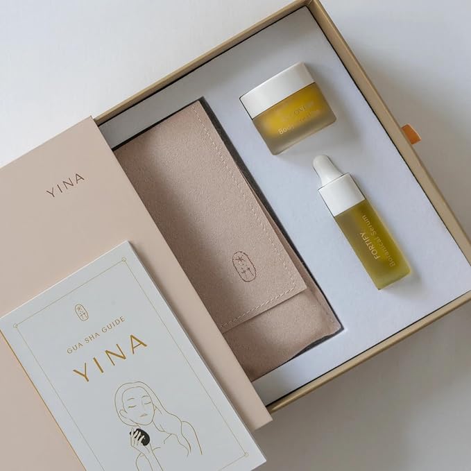 YINA - Gua Sha Discovery Set With Nourish Botanical Serum | Sustainable, Cruelty-Free, Clean Skincare