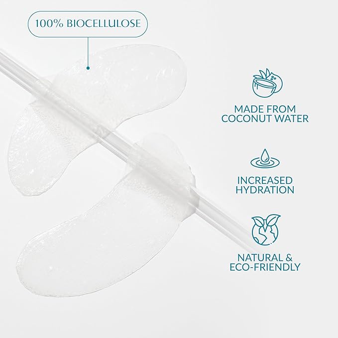 Talika Bio Enzymes Eye Patch - Instant Ultra-Moisturising Under Eye Patches for Adults - Eye Mask For Dark Circles Tired Eyes & Puffiness - Single Pair Under Eye Mask