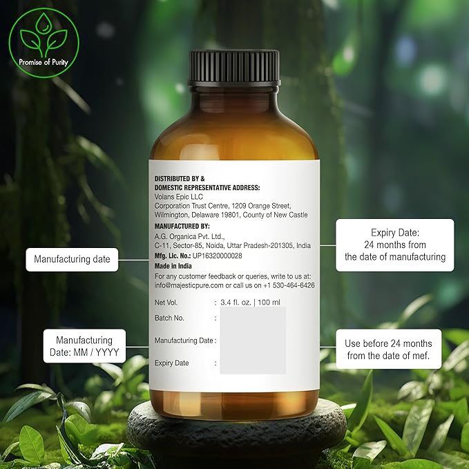 MAJESTIC PURE Tea Tree Essential Oil | 100% Pure and Natural | Premium Grade Essential Oils for Hair Care, Home Diffusers, Skin, Aromatherapy, Massage and Humidifiers | 3.4 Fl Oz