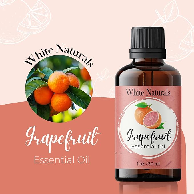 Organic Grapefruit Essential Oil - 100% Pure & Natural -Premium Therapeutic Grade with Premium Glass Dropper - Undiluted Natural/Homeopathic Aromatherapy Scented, Great for DIY Soap Making, Massage