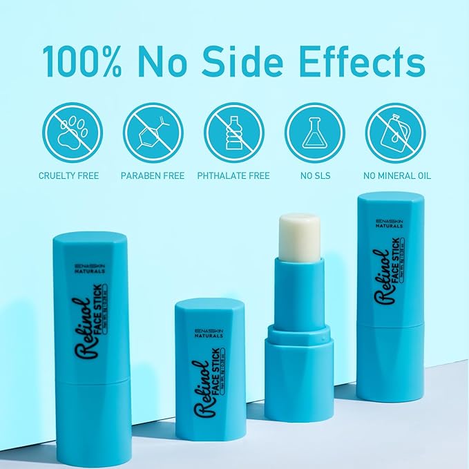 Retinol Stick for Face and Eye Anti-Wrinkle: Hydrating Cream for Face, Multi-Balm for Fine Lines - Anti-Aging Daily Moisturizer Stick