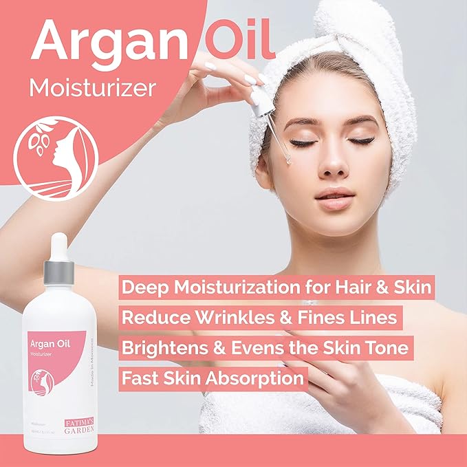 Fatima's Garden Argan Oil - Organic Moisturizer for Skin & Hair, 150ml