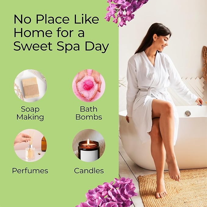 Good Essential Lilac Fragrance Oil 1 fl oz (30 ml) for Diffusers, Soap, Candle Making, Room Spray, Lotions, Aromatherapy