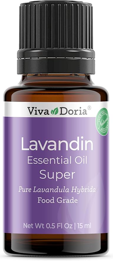 Viva Doria Lavandin Essential Oil, 100% Pure, Natural Essential Oil, Undiluted, for Aromatherapy | Food Grade, 15 mL (0.5 Fluid Ounce)