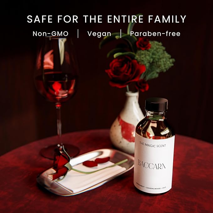 Baccara Oils for Diffuser - HVAC, Cold-Air, & Ultrasonic Diffuser Oil Inspired by The Baccarat Rouge - Essential Oils for Diffusers Aromatherapy - 8.5 fl oz, 250 mL