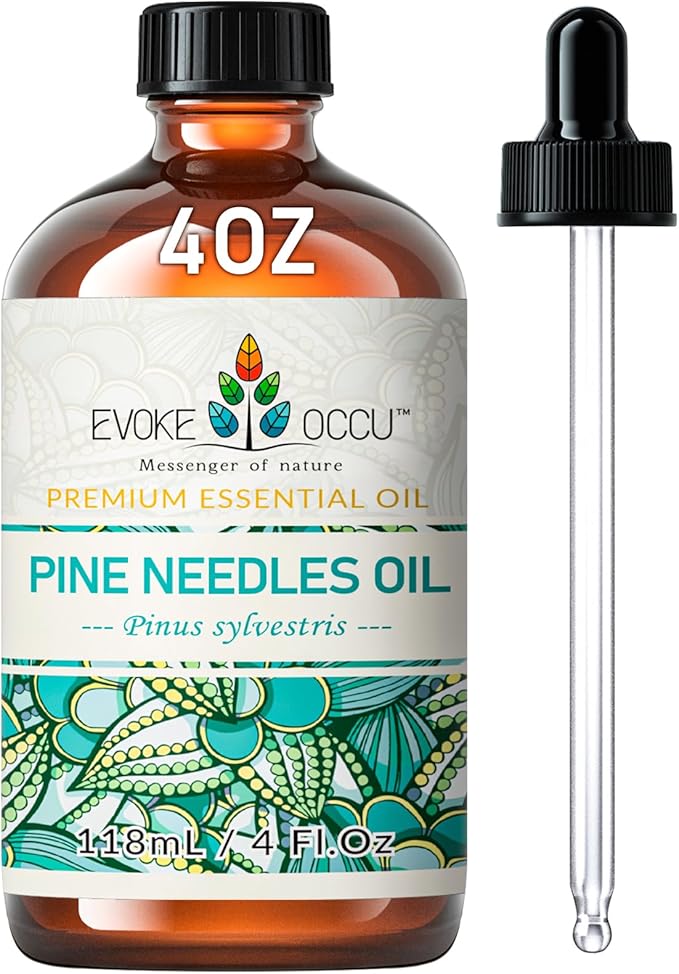 EVOKE OCCU Pine Essential Oil for Home Diffuser Fragrance DIY Candle Soap Making - 4 FL Oz