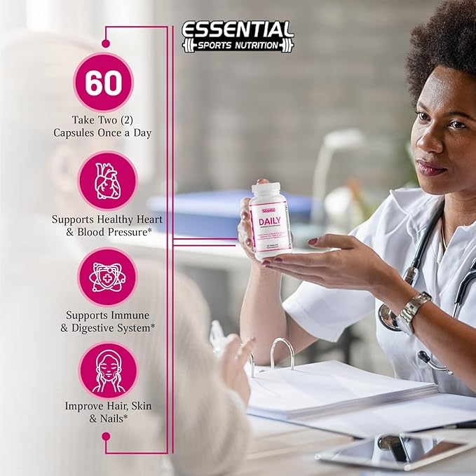 Multivitamins for Women Supplement-Includes Biotin -Vitamin A- Energy and Immune Support, to Improve Blood Circulation, Skin, Hair & Nails