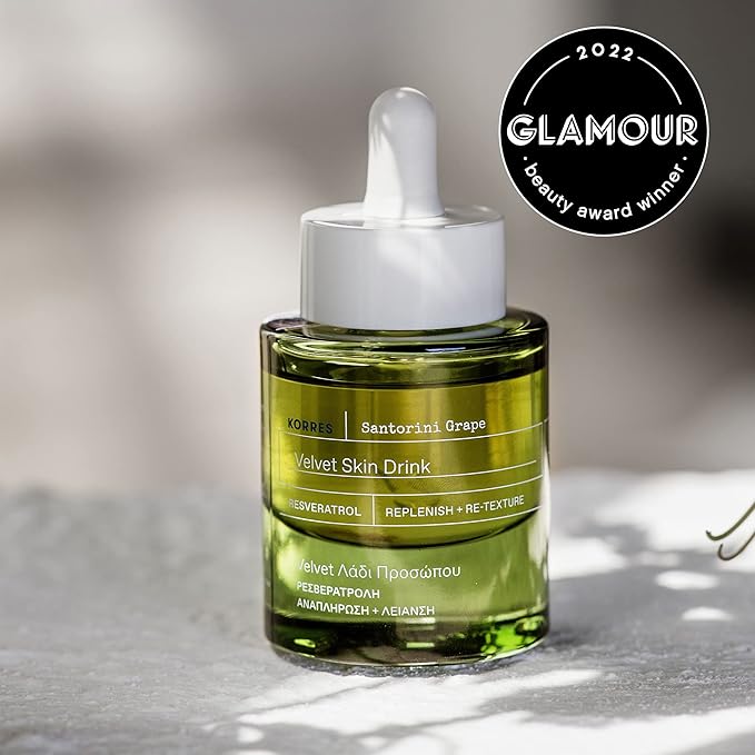 KORRES Santorini Grape Poreless Skin Power Duo - Cream & Velvet Skin Drink, 2 Piece Set