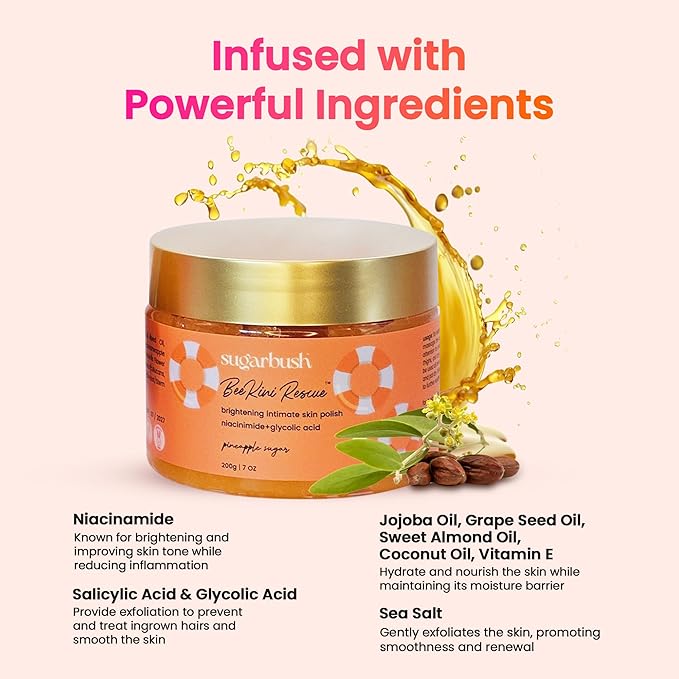 Beekini Rescue Ingrown Hair Scrub with Niacinamide