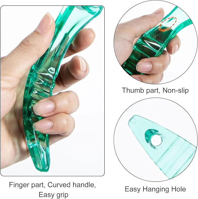 4 Pcs Foot Brush for Shower with Handle 2 in 1, Ooloveminso Large Foot Pumice Stone Brush Scrubber Foot File Calluses Remove Suitable for Horniness Foot Spa, Foot Care Smooth Skin (Green)