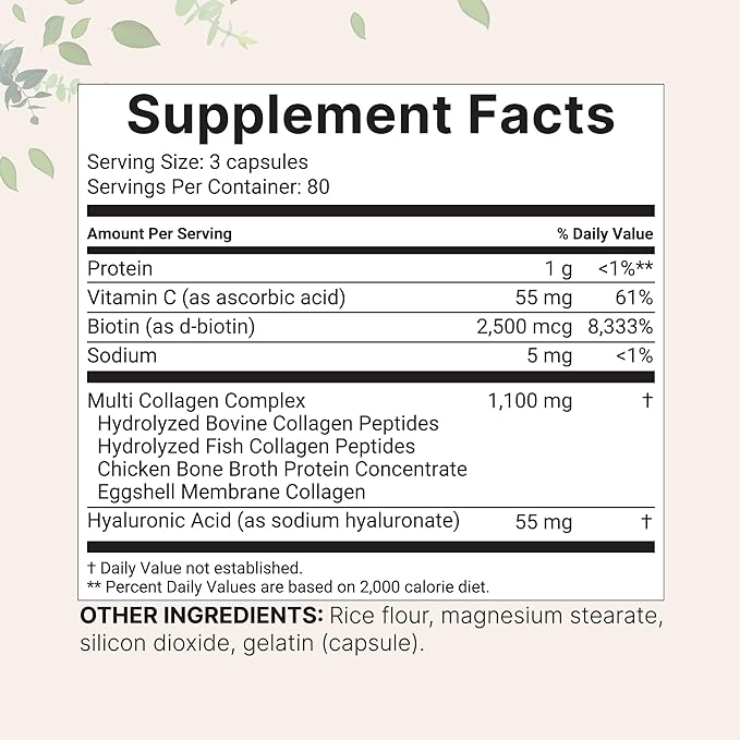 Micro Ingredients 8-in-1 Multi Collagen Capsules & CoQ10 100mg Softgels Bundle 2 Pack | Grass-Fed Collagen Peptides | High Absorption Ubiquinone with Coconut MCT Oil