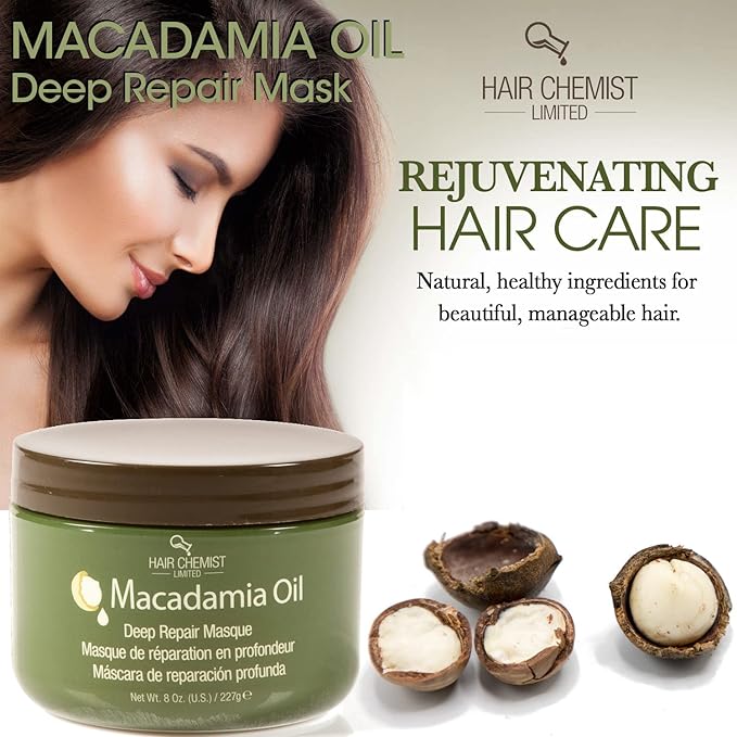 Hair Chemist Macadamia Oil Deep Repair Masque Net Wt. 8 oz