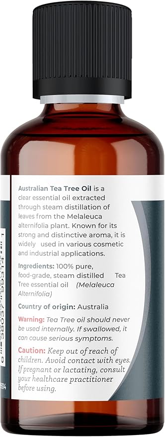 Viva Doria Tea Tree Essential Oil, 100% Pure, Natural, Australian Tea Tree Essential Oil, Undiluted, for Aromatherapy | Food Grade, 30 mL (1 Fluid Ounce)