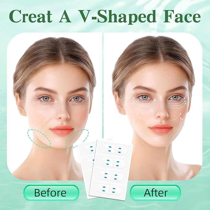 Face Tape Lifting Invisible,200PCS Face Lift Tape Invisible, Turkey Neck Tape Face Lifter Tape for Makeup Facelift Tape Instant Face Lift Facial Tape for Women Double Chin Jowls Eyebrow Sagging Skin