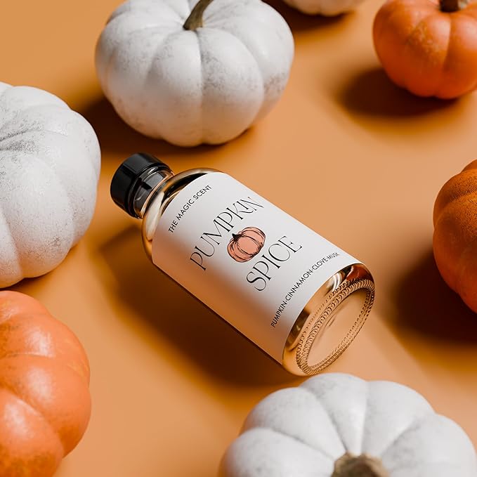 Pumpkin Spice Aroma Oil - Diffuser Oil Scent - Cold-Air & Ultrasonic Diffuser Oil - Pumpkin Essential Oil - Essential Oils for Diffusers Aromatherapy - 8.5 fl oz, 250 mL